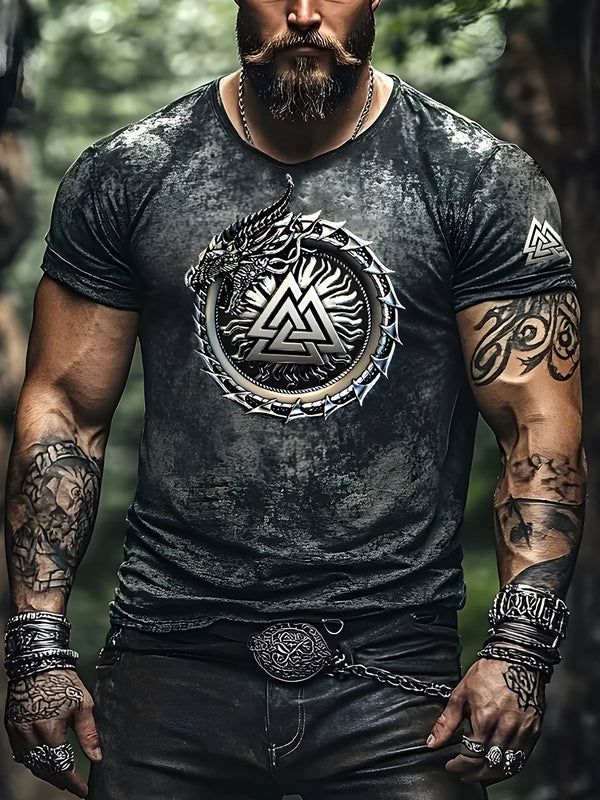 Viking Dragon Short Sleeve Men's T-shirt