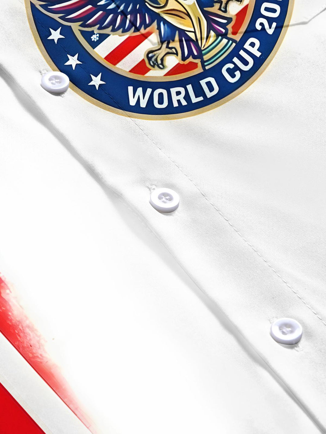 USA World Cup 2026 Independence Day Men's Pocket Short Sleeve Shirts